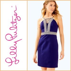 Lilly Pulitzer NWT Trista Dress in True Navy, 10